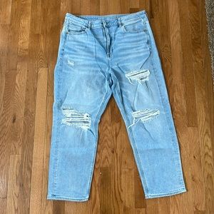 american eagle mom straight jeans